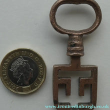 Load image into Gallery viewer, Antique Steel Odell Key. SCOTTISH 18th or 19th Century Door Key
