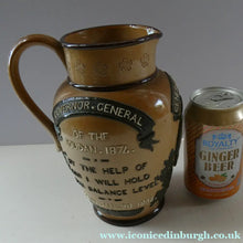 Load image into Gallery viewer, General Gordon Commemorative Jug 1885 by Doulton Lambeth
