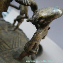 Load image into Gallery viewer, 1920s African Ghana Ashanti Gold Pot. Lidded Kuduo
