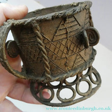 Load image into Gallery viewer, 1920s African Ghana Ashanti Gold Pot. Lidded Kuduo
