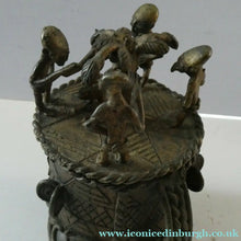 Load image into Gallery viewer, 1920s African Ghana Ashanti Gold Pot. Lidded Kuduo
