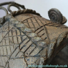 Load image into Gallery viewer, 1920s African Ghana Ashanti Gold Pot. Lidded Kuduo
