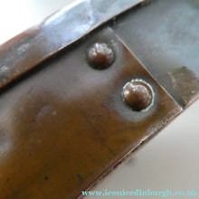Load image into Gallery viewer, Antique EDWARDIAN Beaten Copper Liberty &amp; Co. ARTS AND CRAFTS Round Mirror
