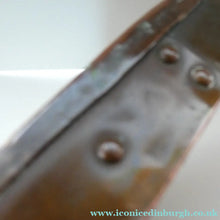 Load image into Gallery viewer, Antique EDWARDIAN Beaten Copper Liberty &amp; Co. ARTS AND CRAFTS Round Mirror
