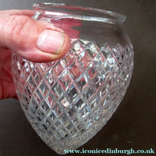 Load image into Gallery viewer, Edwardian Cut Glass and Brass Single Hanging Light Shade 1900s
