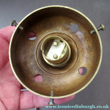 Load image into Gallery viewer, Edwardian Cut Glass and Brass Single Hanging Light Shade 1900s
