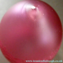 Load image into Gallery viewer,     Antique EDWARDIAN Engraved Cranberry Glass and Brass Single Hanging Light Shade
