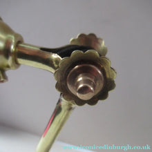 Load image into Gallery viewer, Antique Dugdills Art Nouveau Flower Desk Lamp with Antique Vaseline Shade
