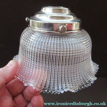 Load image into Gallery viewer, Antique Glass Holophane Glass Hanging Light Shade
