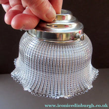 Load image into Gallery viewer, Antique Glass Holophane Glass Hanging Light Shade
