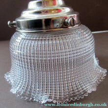 Load image into Gallery viewer, Antique Glass Holophane Glass Hanging Light Shade
