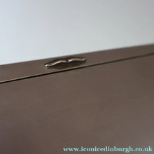 Load image into Gallery viewer, ANTIQUE Edwardian Silver Plate Cigar or Trinket Box - with hand embellised print by GEORGE WRIGHT. Carriage Image
