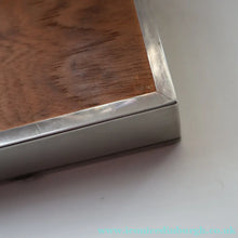 Load image into Gallery viewer, ANTIQUE Edwardian Silver Plate Cigar or Trinket Box - with hand embellised print by GEORGE WRIGHT. Carriage Image
