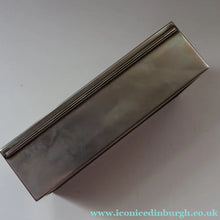 Load image into Gallery viewer, ANTIQUE Edwardian Silver Plate Cigar or Trinket Box - with hand embellised print by GEORGE WRIGHT. Carriage Image
