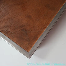 Load image into Gallery viewer, ANTIQUE Edwardian Silver Plate Cigar or Trinket Box - with hand embellised print by GEORGE WRIGHT. Carriage Image
