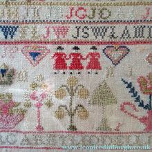 Load image into Gallery viewer, Early Victorian Scottish Sampler Framed Dated 1848
