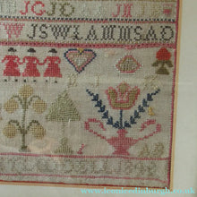 Load image into Gallery viewer, Early Victorian Scottish Sampler Framed Dated 1848

