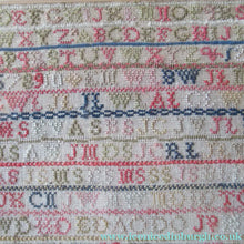 Load image into Gallery viewer, Early Victorian Scottish Sampler Framed Dated 1848

