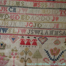 Load image into Gallery viewer, Early Victorian Scottish Sampler Framed Dated 1848
