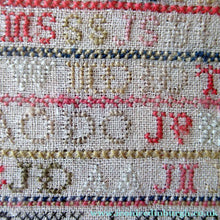 Load image into Gallery viewer, Early Victorian Scottish Sampler Framed Dated 1848
