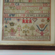 Load image into Gallery viewer, Early Victorian Scottish Sampler Framed Dated 1848
