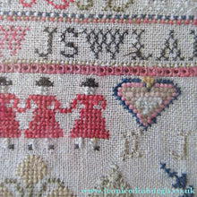 Load image into Gallery viewer, Early Victorian Scottish Sampler Framed Dated 1848

