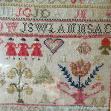 Load image into Gallery viewer, Early Victorian Scottish Sampler Framed Dated 1848
