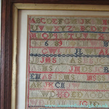 Load image into Gallery viewer, Early Victorian Scottish Sampler Framed Dated 1848
