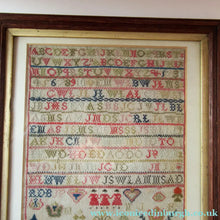 Load image into Gallery viewer, Early Victorian Scottish Sampler Framed Dated 1848
