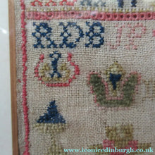 Load image into Gallery viewer, Early Victorian Scottish Sampler Framed Dated 1848
