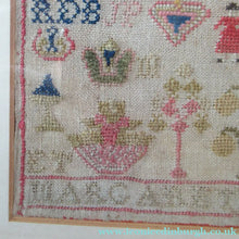 Load image into Gallery viewer, Early Victorian Scottish Sampler Framed Dated 1848
