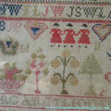 Load image into Gallery viewer, Early Victorian Scottish Sampler Framed Dated 1848
