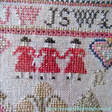 Load image into Gallery viewer, Early Victorian Scottish Sampler Framed Dated 1848
