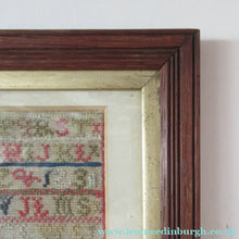 Load image into Gallery viewer, Early Victorian Scottish Sampler Framed Dated 1848
