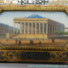 Load image into Gallery viewer, Antique 1840s French Aide Momoire with Watercolour of The Madeleine in Paris
