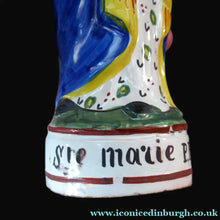 Load image into Gallery viewer, Antique Quimper Faience Figurine of the Madonna and Child / Virgin Mary and Baby Jesus
