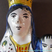 Load image into Gallery viewer, Antique Quimper Faience Figurine of the Madonna and Child / Virgin Mary and Baby Jesus
