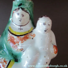 Load image into Gallery viewer, Antique French Quimper Faience Figurine Madonna and Child
