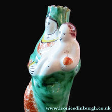 Load image into Gallery viewer, Antique French Quimper Faience Figurine Madonna and Child
