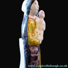 Load image into Gallery viewer, Antique French Quimper Faience Figurine of the Madonna and Child
