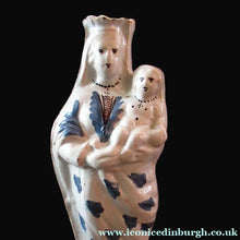 Load image into Gallery viewer, Antique French Faience Quimper Blue and White Figurine. Madonna and Child
