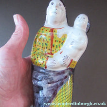Load image into Gallery viewer, Antique French Quimper Faience Figurine of the Madonna and Child
