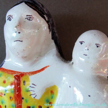 Load image into Gallery viewer, Antique French Quimper Faience Figurine of the Madonna and Child
