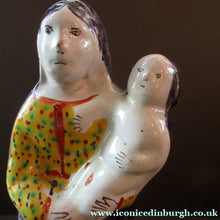 Load image into Gallery viewer, Antique French Quimper Faience Figurine of the Madonna and Child
