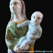 Load image into Gallery viewer, Antique French Quimper Faience Figurine. The Madonna and Child

