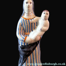 Load image into Gallery viewer, Antique French Quimper Faience Figurine of the Madonna and Child
