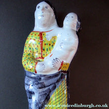 Load image into Gallery viewer, Antique French Quimper Faience Figurine of the Madonna and Child

