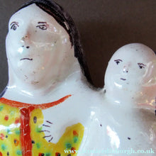 Load image into Gallery viewer, Antique French Quimper Faience Figurine of the Madonna and Child
