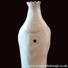 Load image into Gallery viewer, Large Antique French Quimper Faience Sculpture of Saint Barbe (Barbara)
