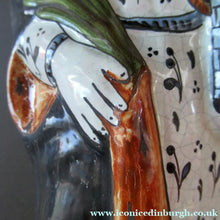 Load image into Gallery viewer, Large Antique French Quimper Faience Sculpture of Saint Barbe (Barbara)
